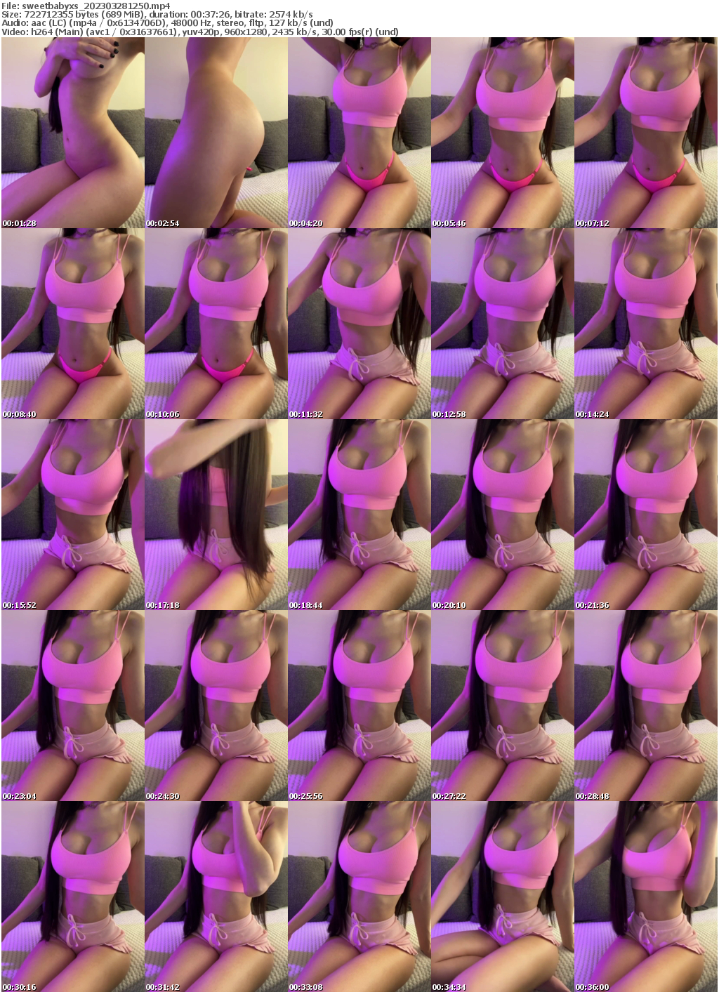 Preview thumb from sweetbabyxs on 2023-03-28 @ bongacams