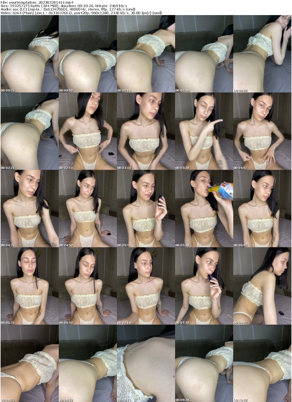 Preview thumb from yourtemptation on 2023-03-28 @ bongacams