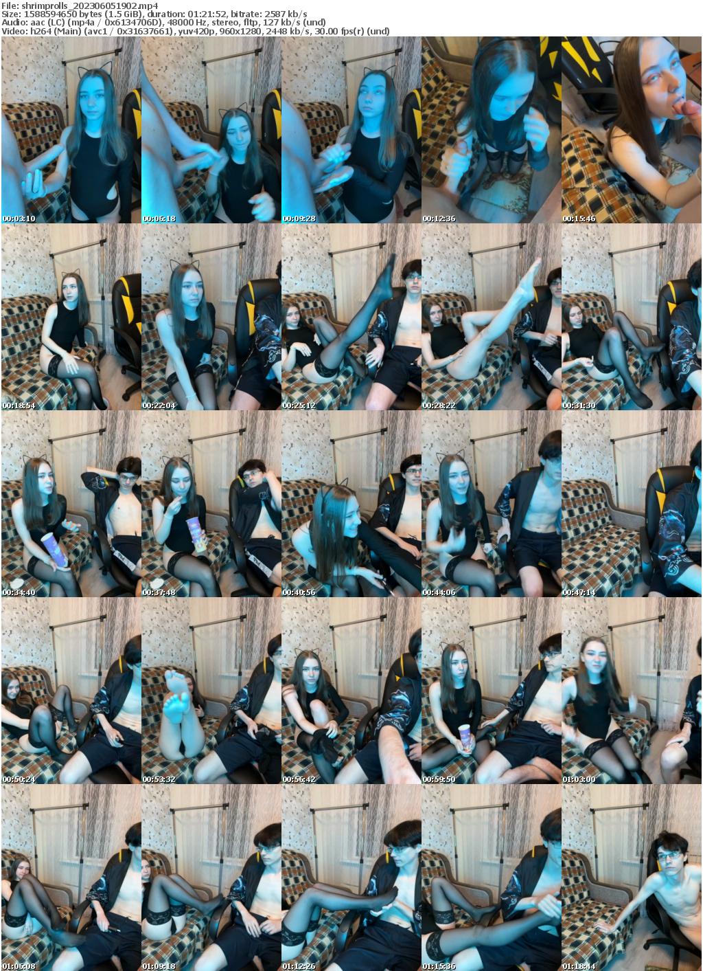 Preview thumb from shrimprolls on 2023-06-05 @ bongacams