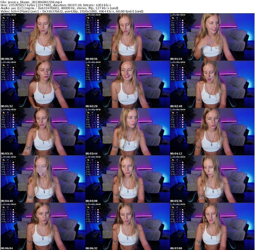 Preview thumb from jessica_bloom on 2023-06-08 @ bongacams