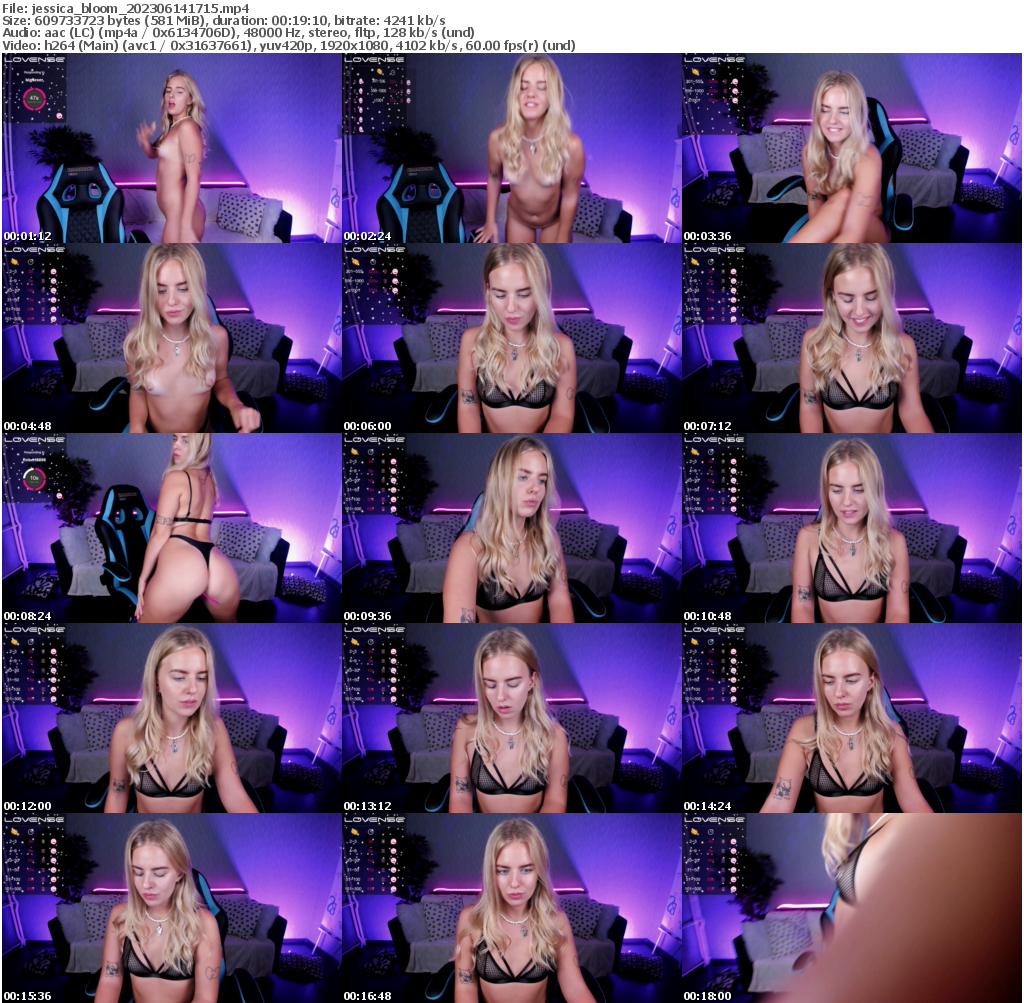 Preview thumb from jessica_bloom on 2023-06-14 @ bongacams