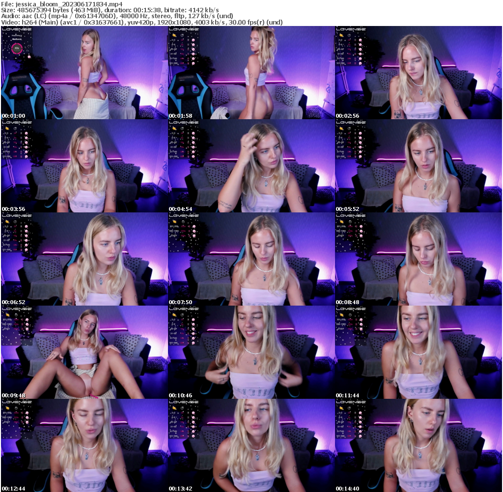 Preview thumb from jessica_bloom on 2023-06-17 @ bongacams