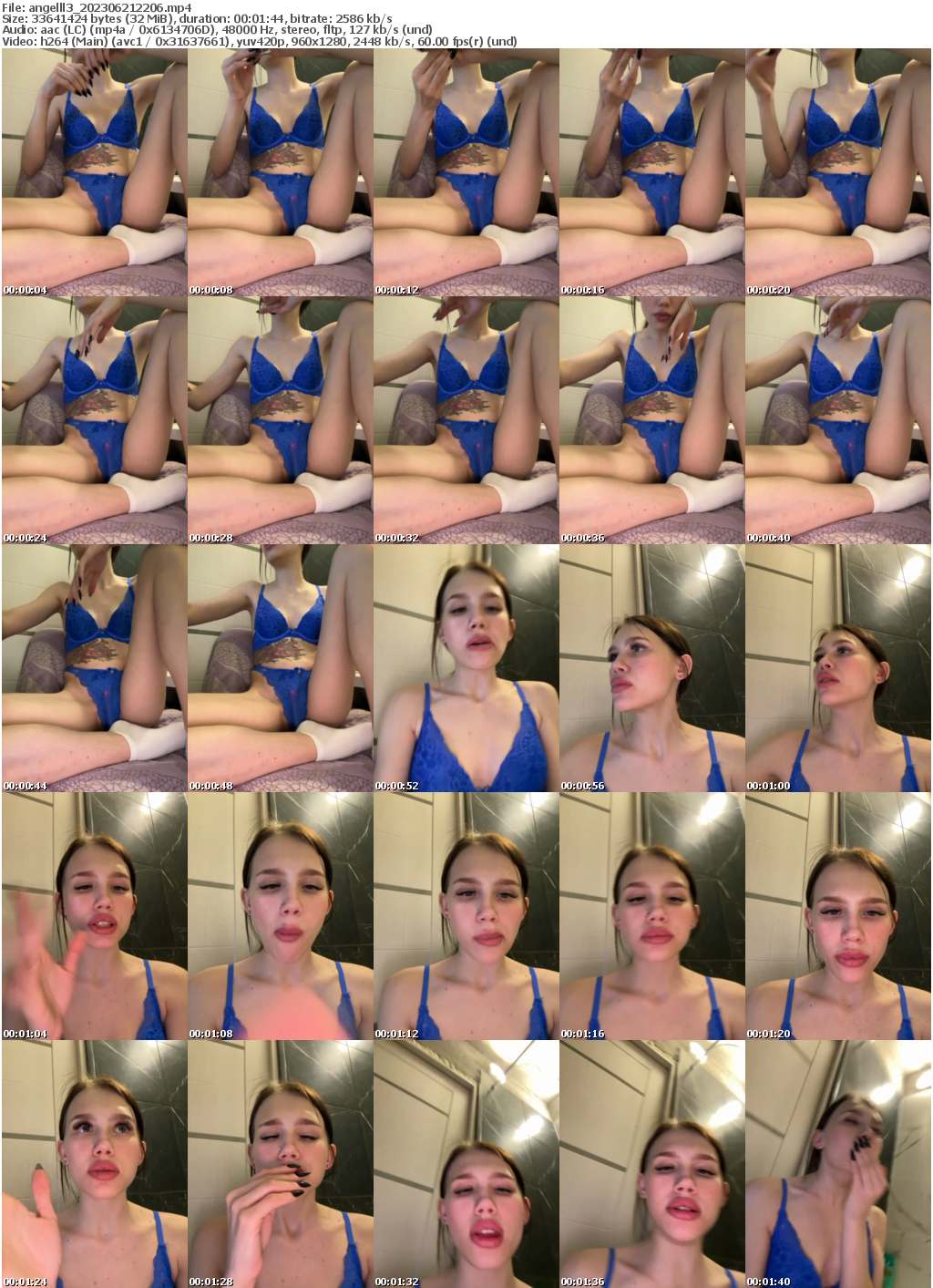 Preview thumb from angelll3 on 2023-06-21 @ bongacams