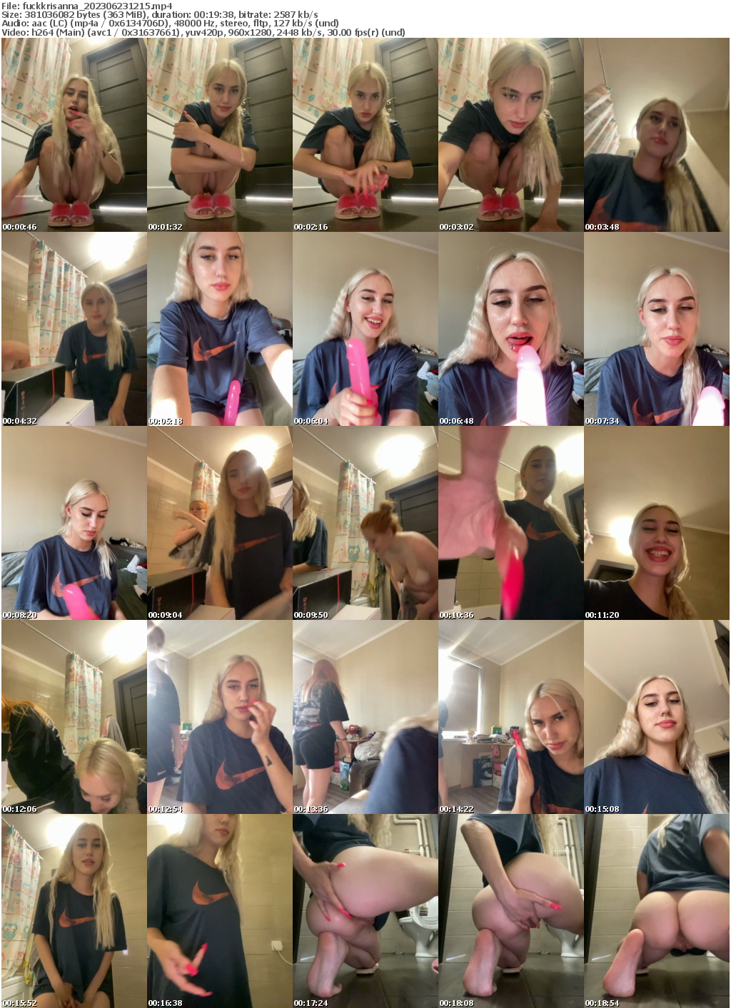 Preview thumb from fuckkrisanna on 2023-06-23 @ bongacams