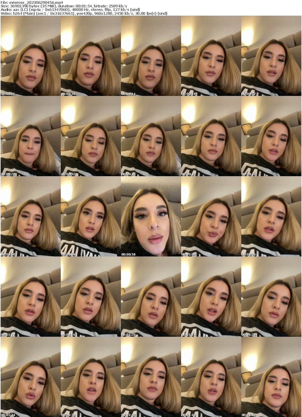Preview thumb from evierose on 2023-06-29 @ bongacams