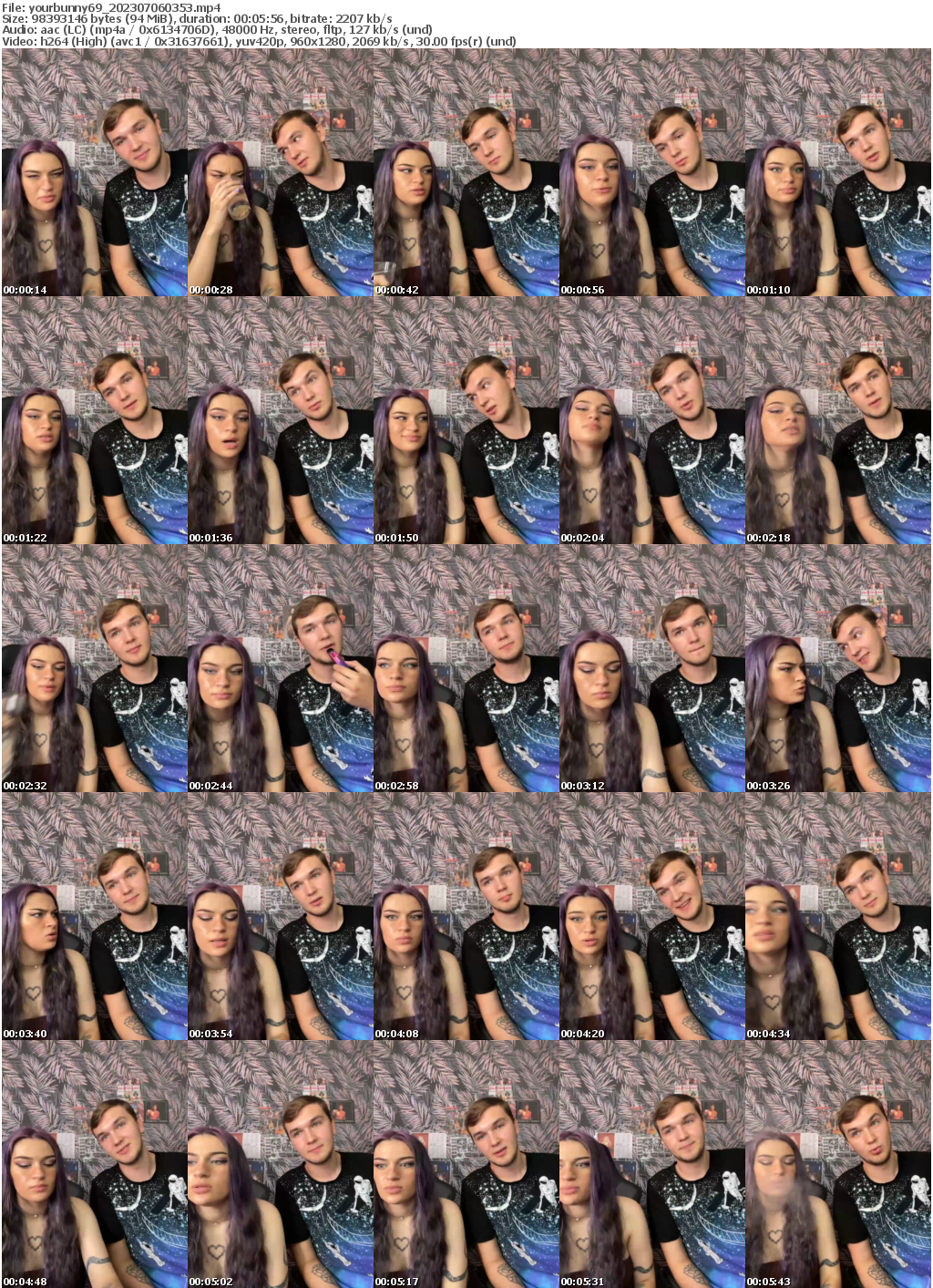 Preview thumb from yourbunny69 on 2023-07-06 @ bongacams