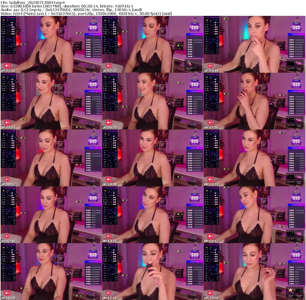 Preview thumb from ladyllsex on 2023-07-13 @ bongacams