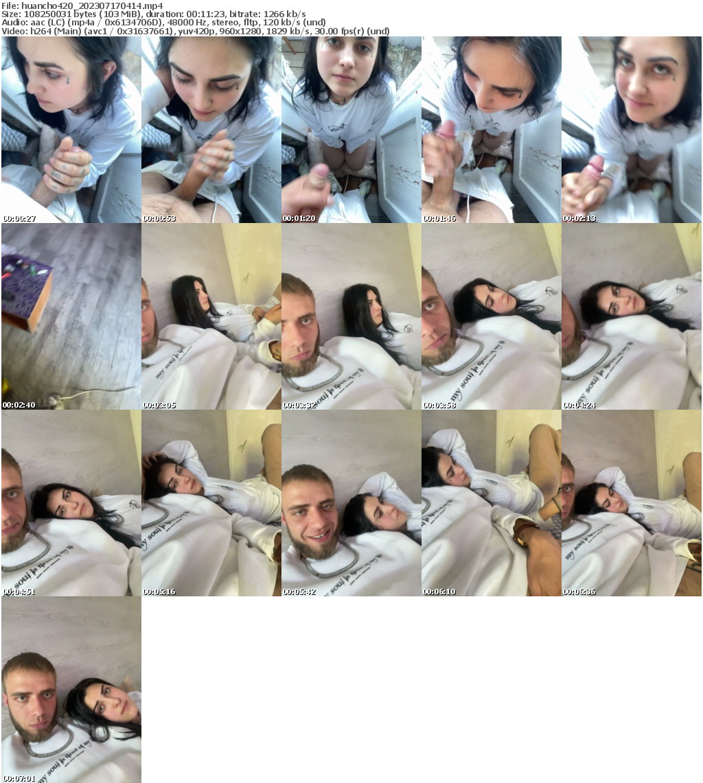 Preview thumb from huancho420 on 2023-07-17 @ bongacams