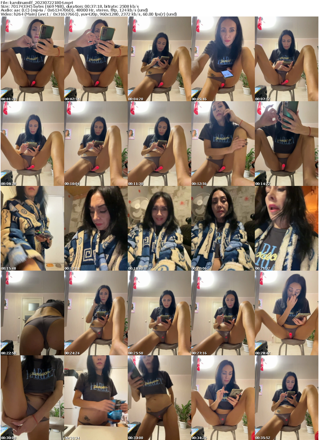 Preview thumb from karolinamilf on 2023-07-22 @ bongacams