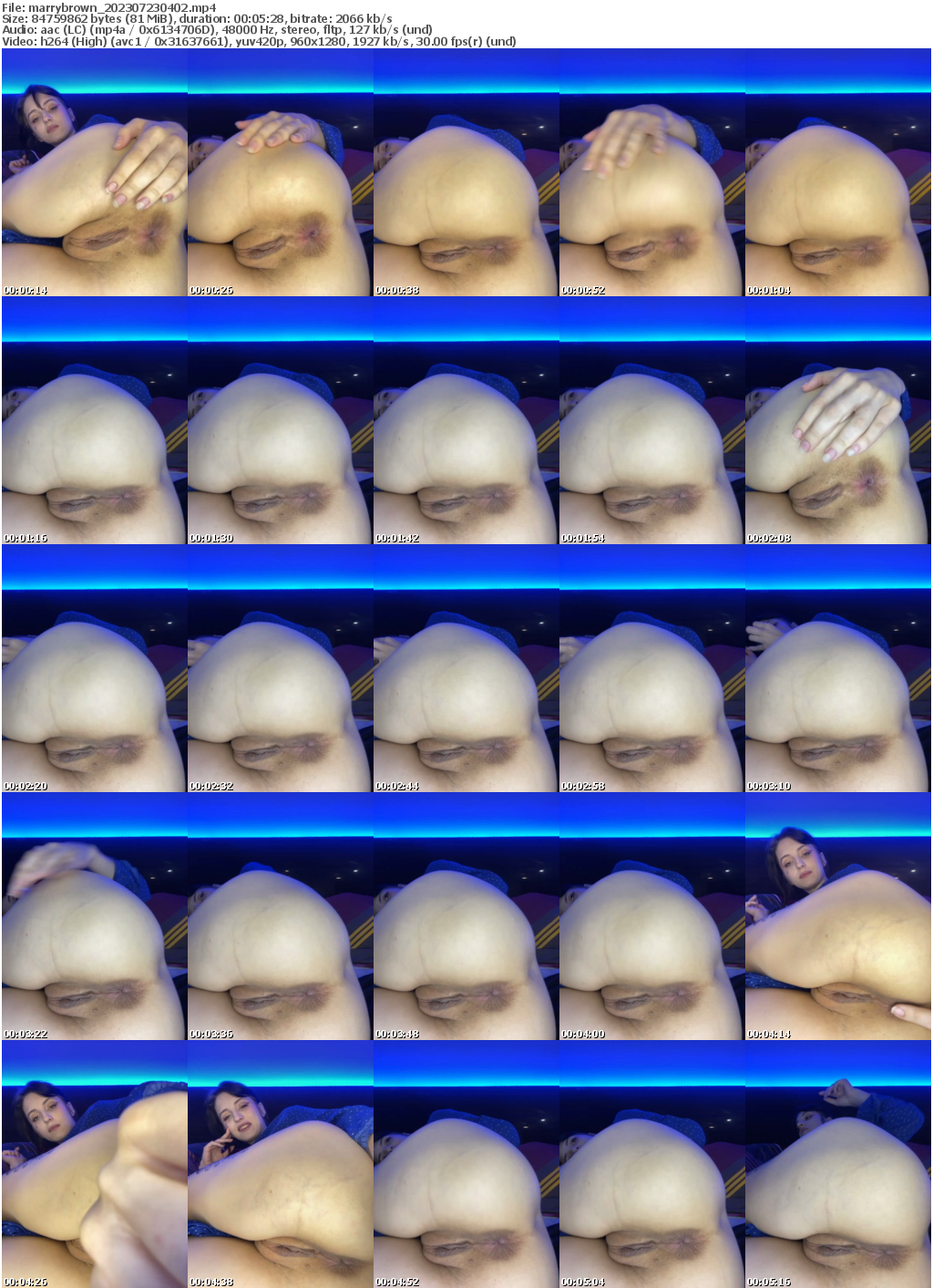 Preview thumb from marrybrown on 2023-07-23 @ bongacams