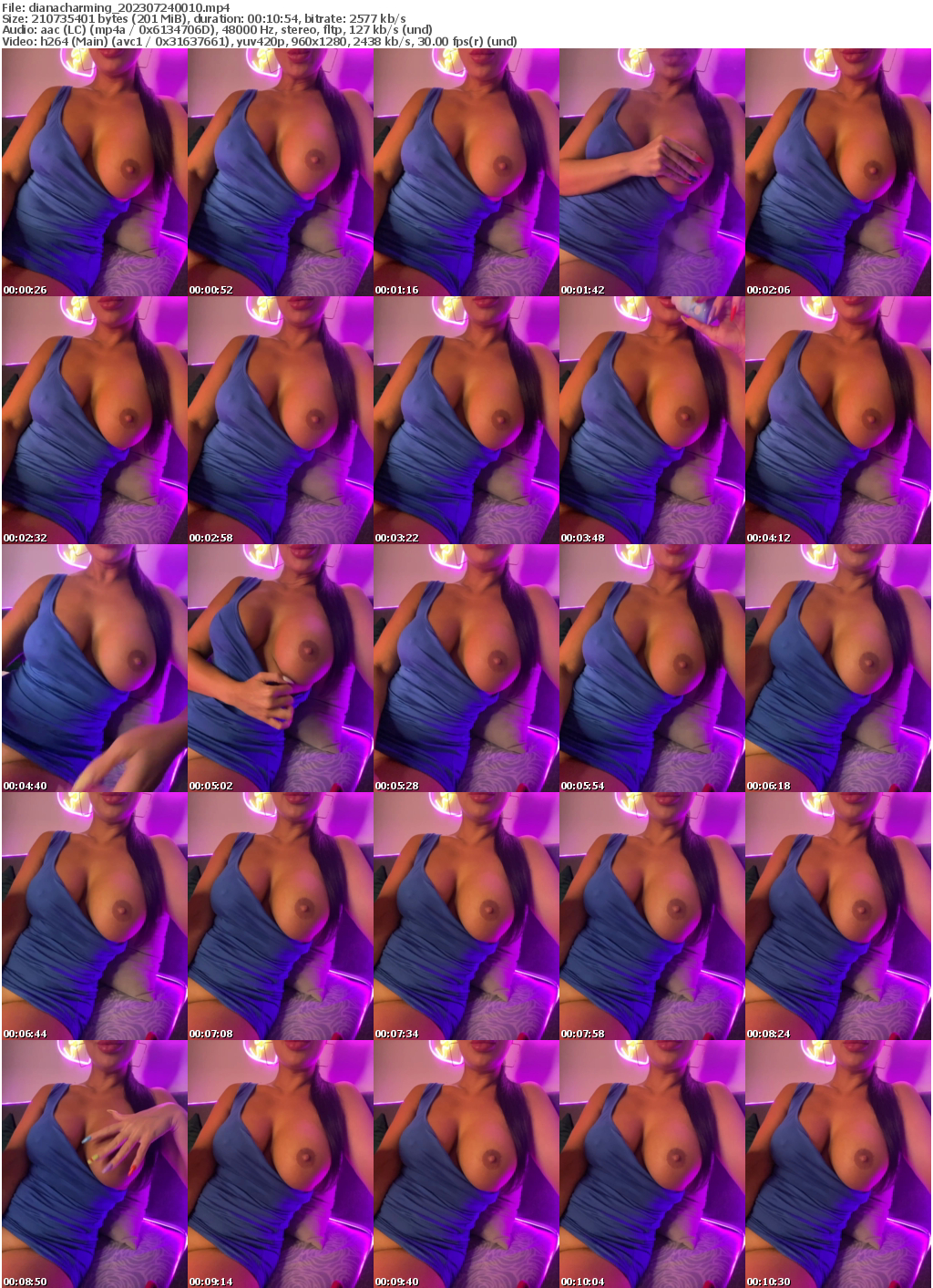 Preview thumb from dianacharming on 2023-07-24 @ bongacams