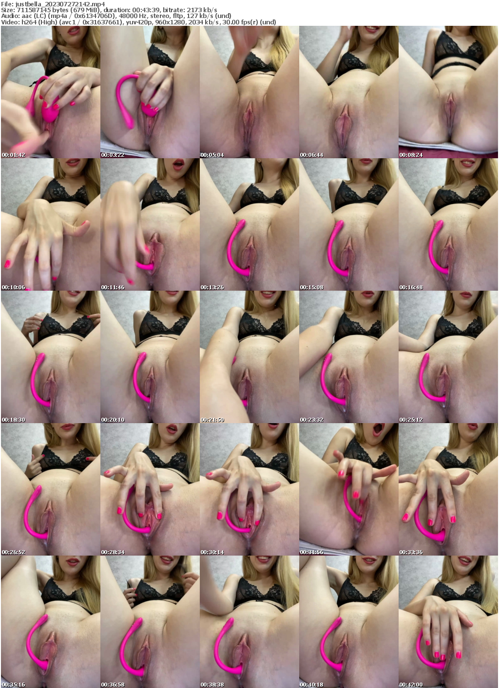 Preview thumb from justbella on 2023-07-27 @ bongacams