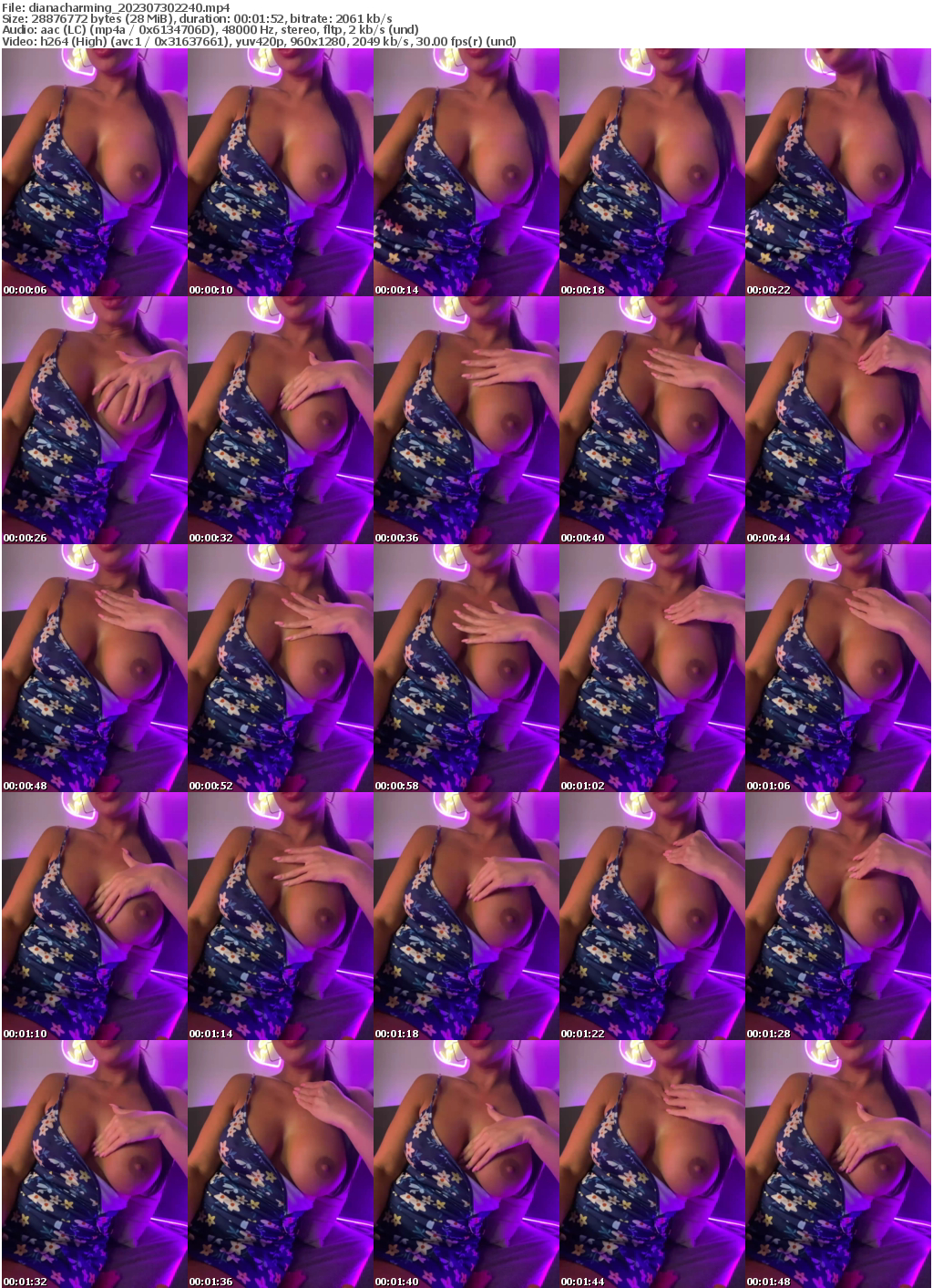 Preview thumb from dianacharming on 2023-07-30 @ bongacams