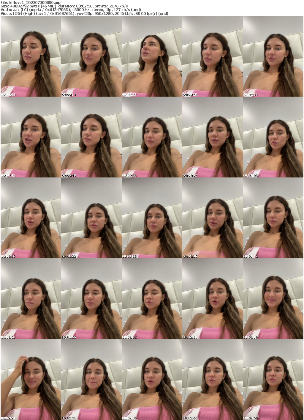 Preview thumb from kirlove1 on 2023-07-30 @ bongacams