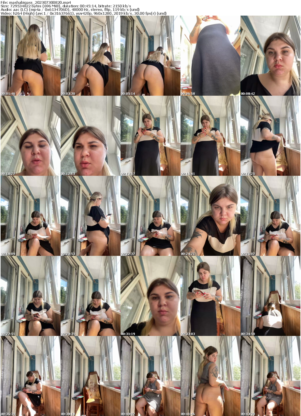 Preview thumb from mashabigass on 2023-07-30 @ bongacams