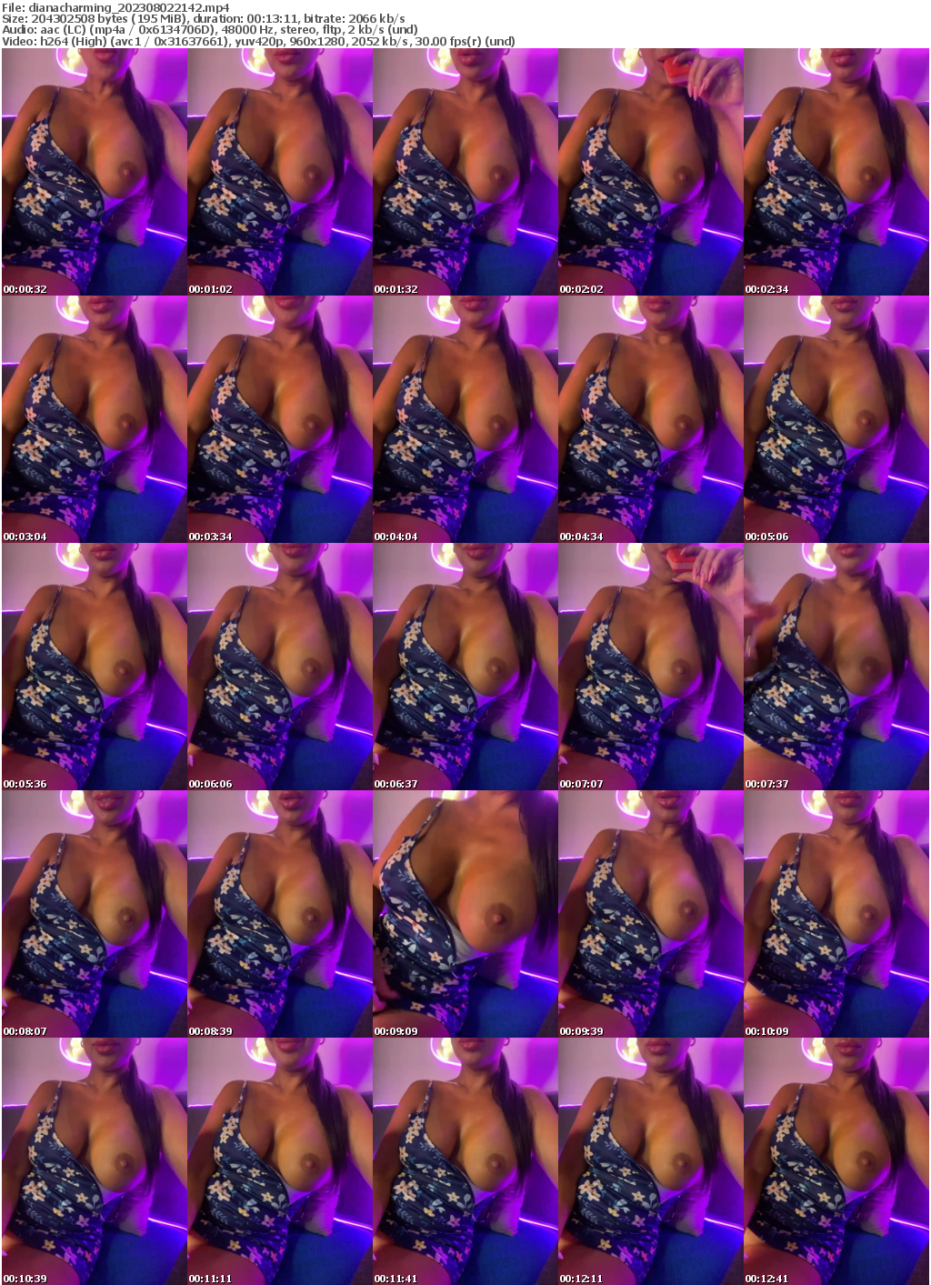 Preview thumb from dianacharming on 2023-08-02 @ bongacams