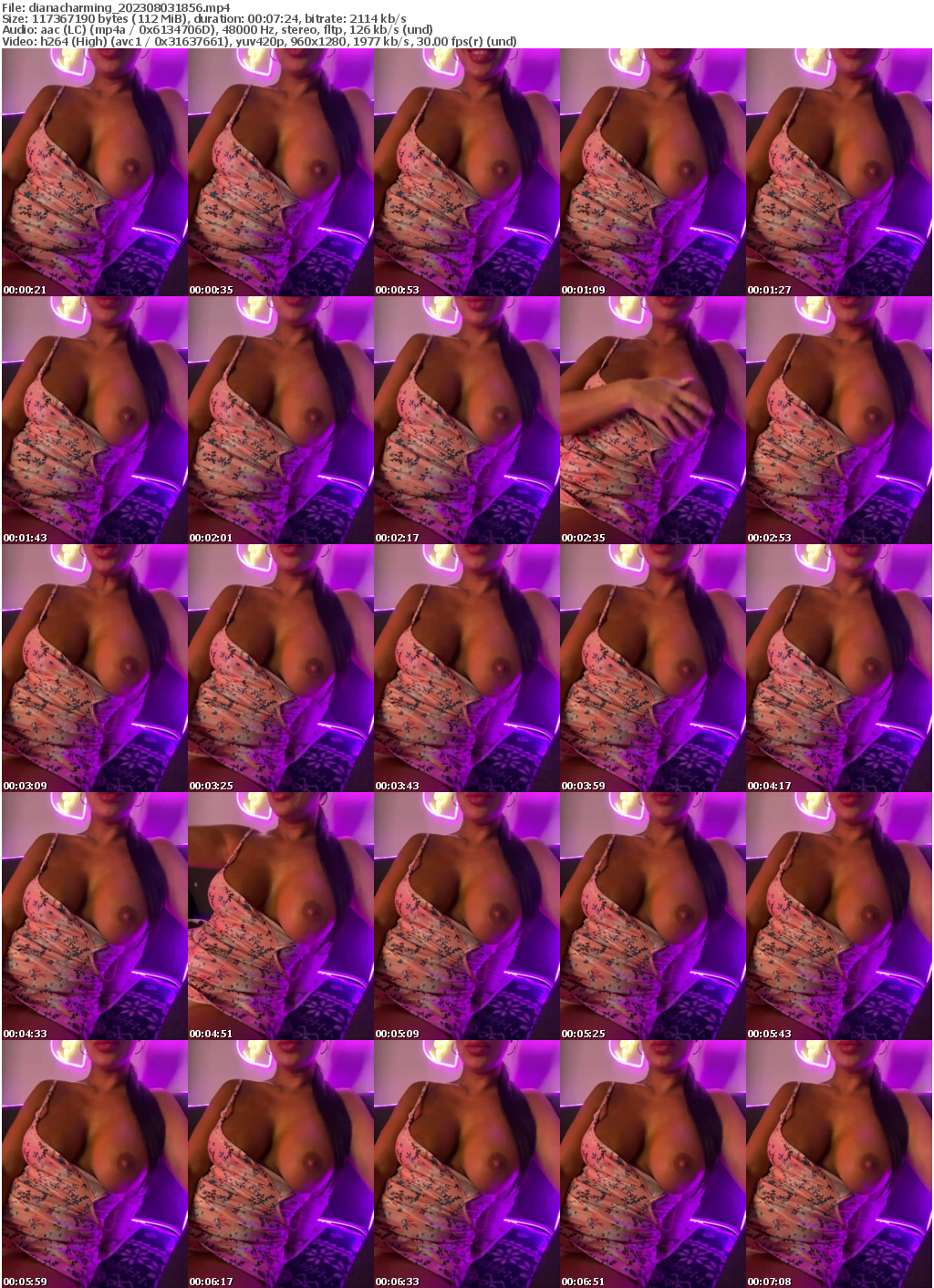 Preview thumb from dianacharming on 2023-08-03 @ bongacams