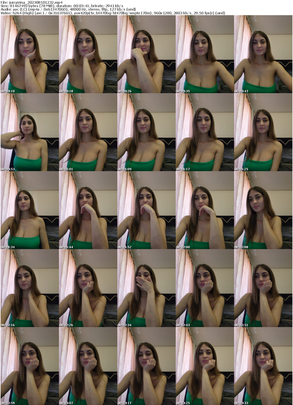 Preview thumb from juicyirina on 2023-08-10 @ bongacams