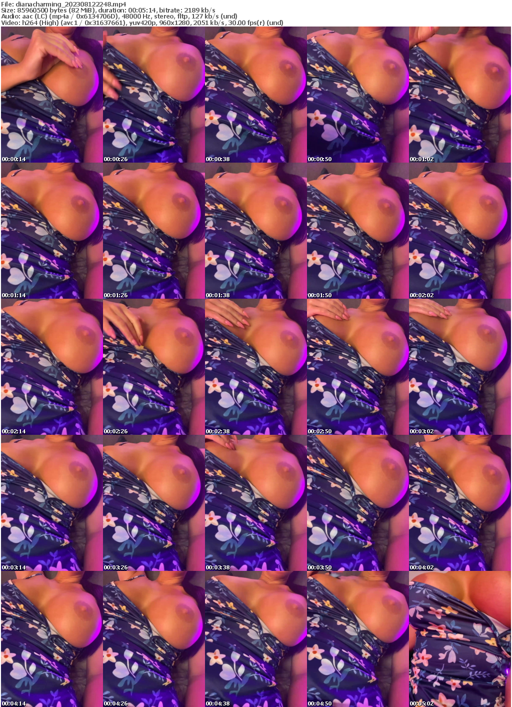 Preview thumb from dianacharming on 2023-08-12 @ bongacams