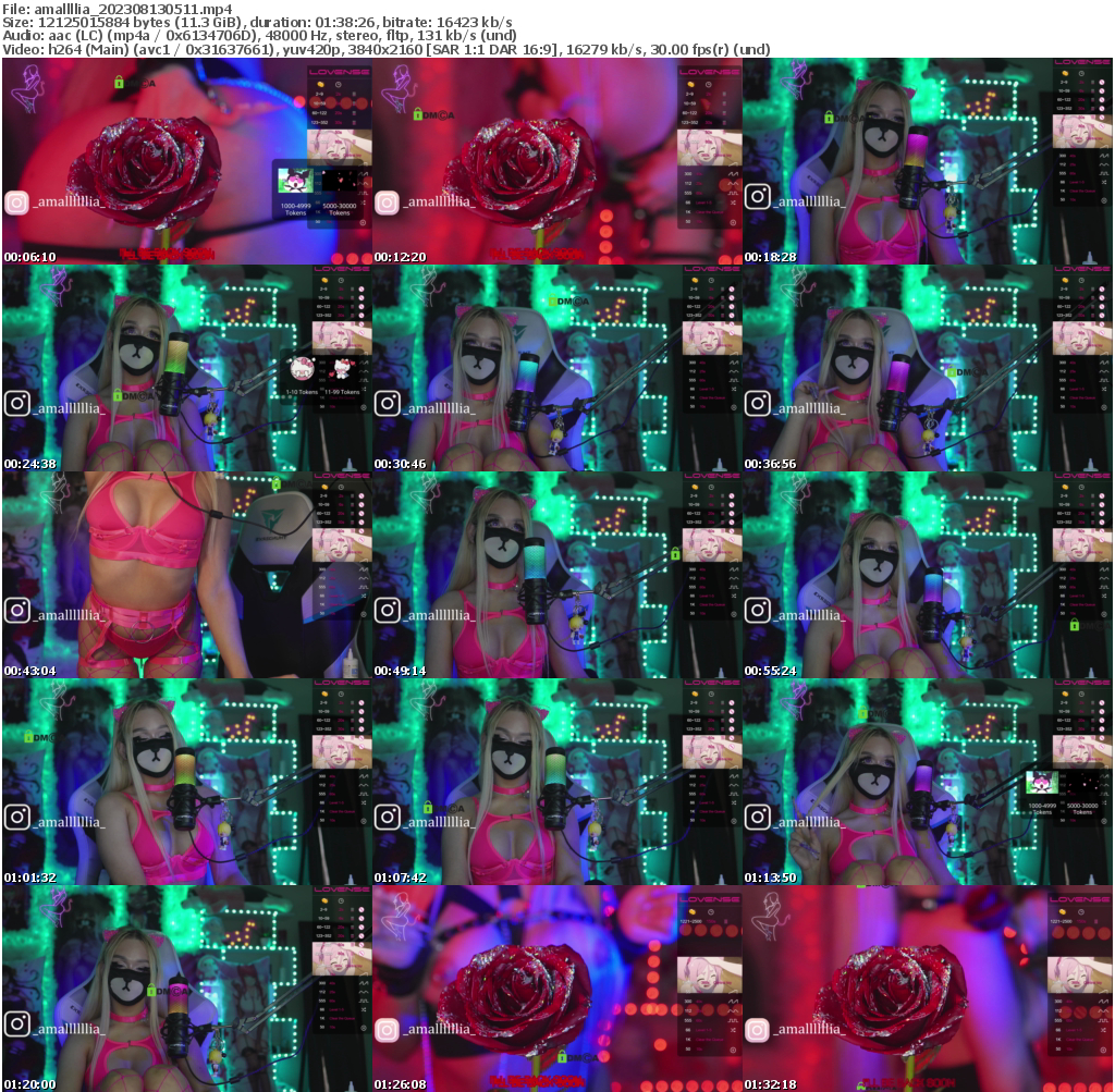 Preview thumb from amallllia on 2023-08-13 @ bongacams