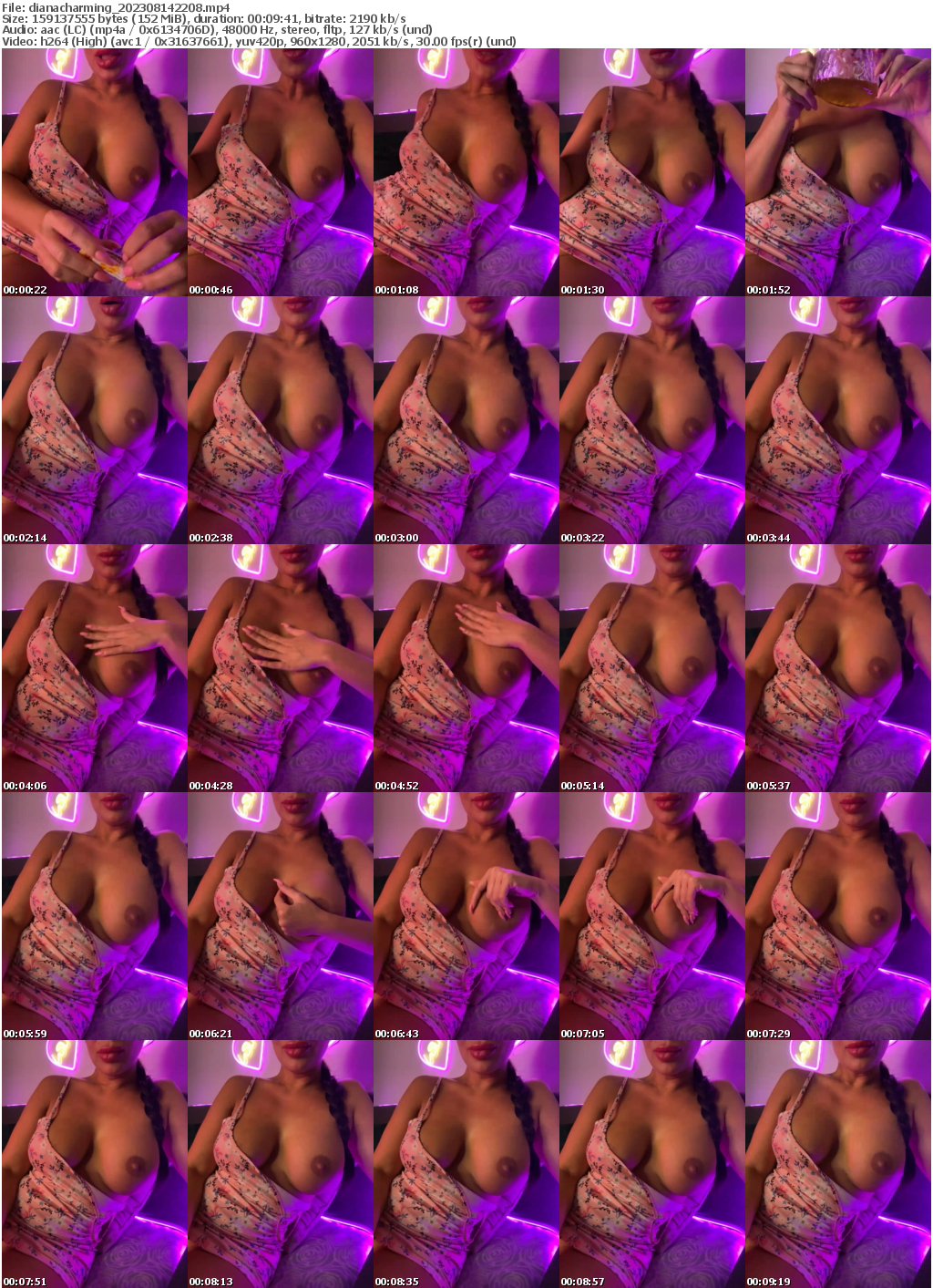 Preview thumb from dianacharming on 2023-08-14 @ bongacams