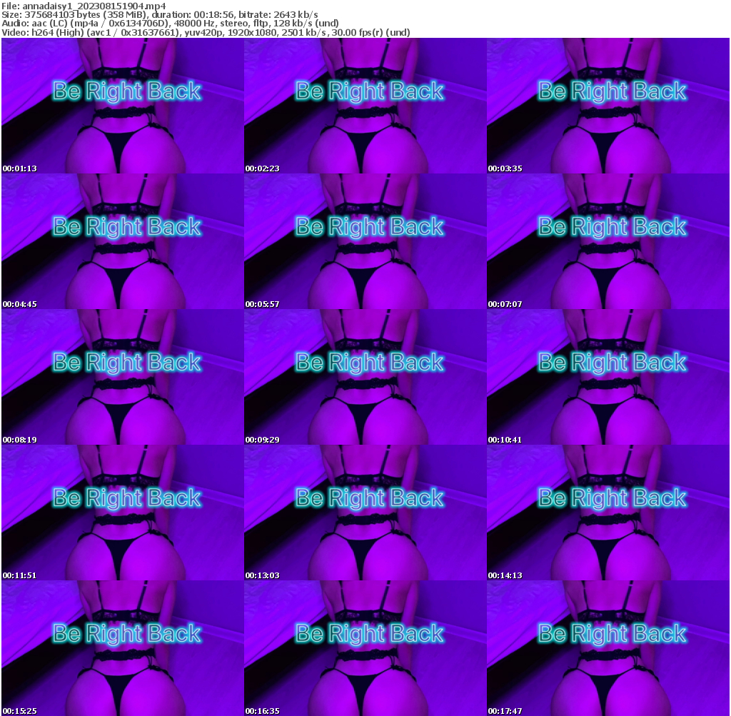 Preview thumb from annadaisy1 on 2023-08-15 @ bongacams