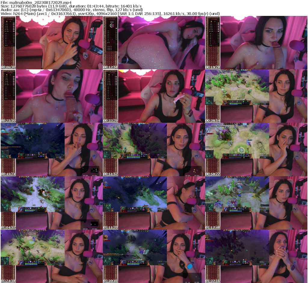 Preview thumb from malinabo0m on 2023-08-17 @ bongacams