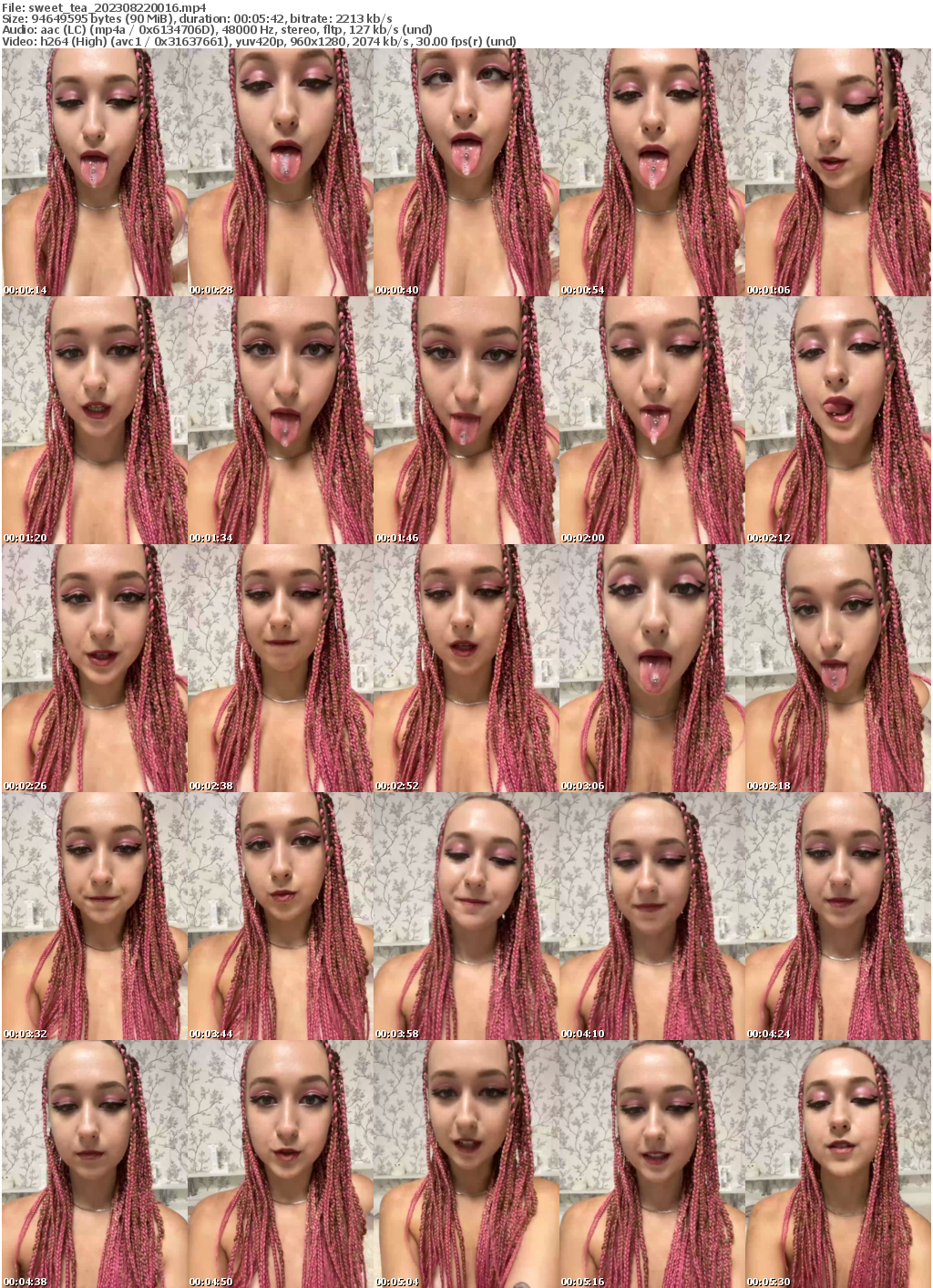 Preview thumb from sweet_tea on 2023-08-22 @ bongacams