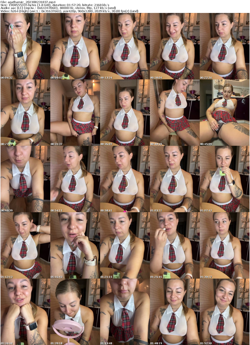 Preview thumb from agatharuiz on 2023-08-23 @ bongacams