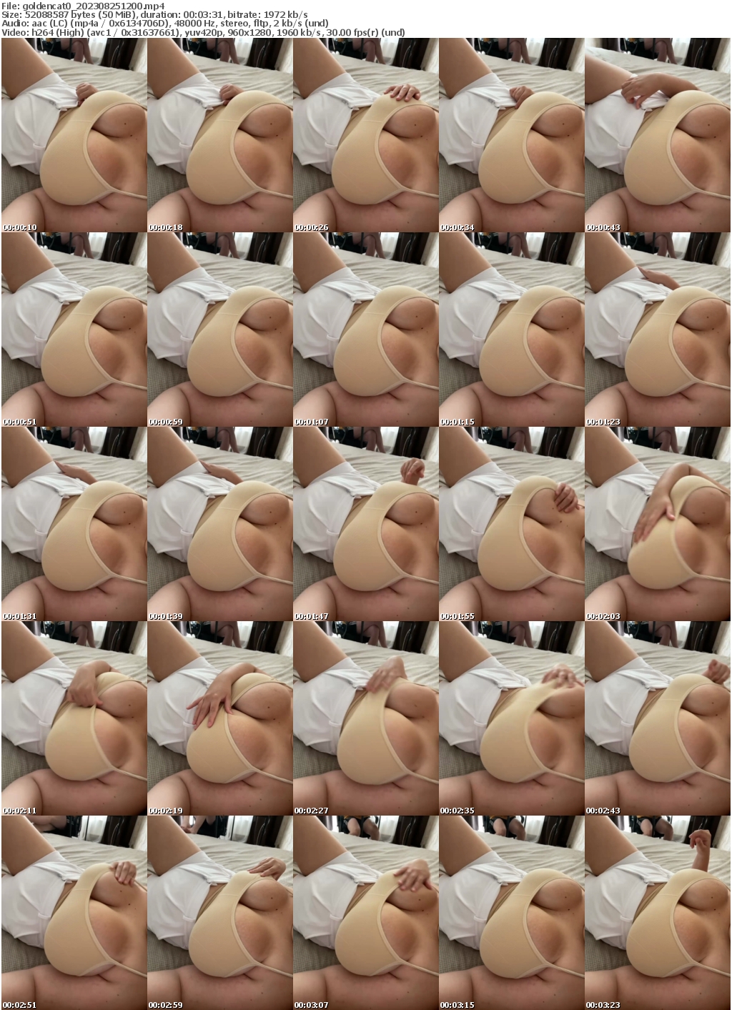 Preview thumb from goldencat0 on 2023-08-25 @ bongacams