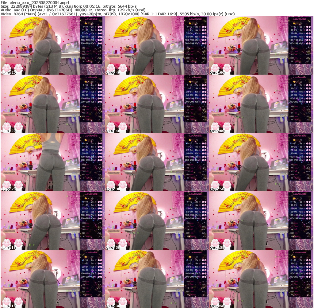 Preview thumb from elena_xxx on 2023-08-27 @ bongacams