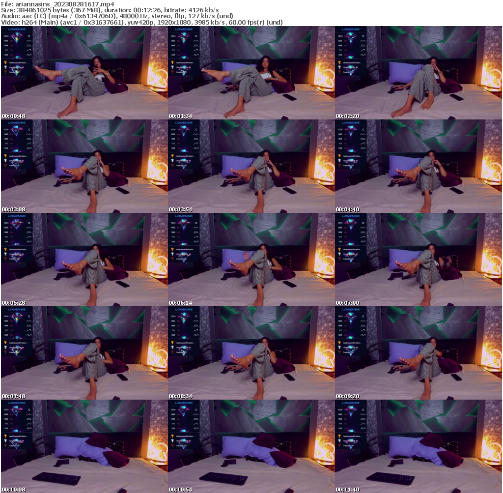 Preview thumb from ariannasins on 2023-08-28 @ bongacams