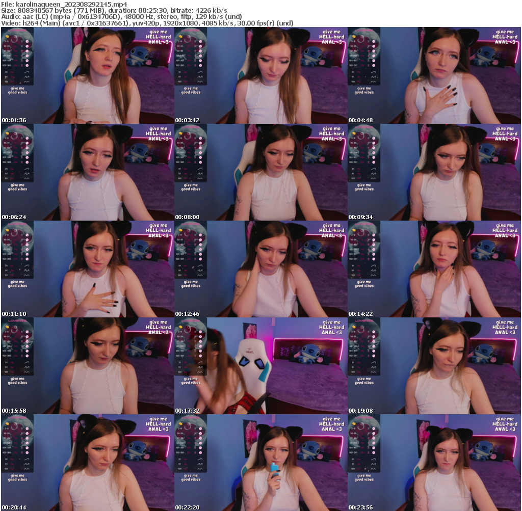 Preview thumb from karolinaqueen on 2023-08-29 @ bongacams