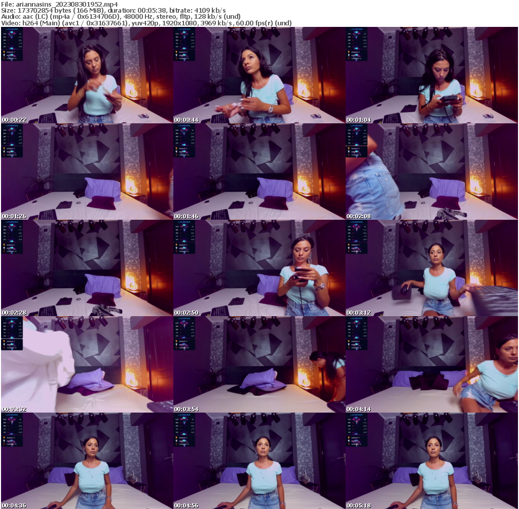 Preview thumb from ariannasins on 2023-08-30 @ bongacams