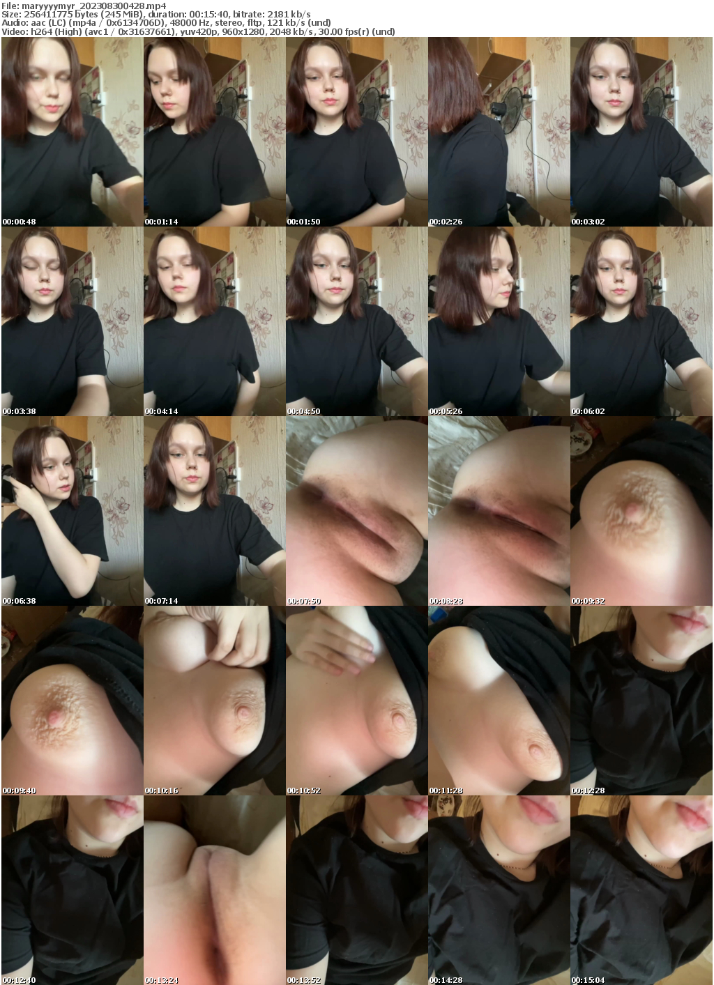 Preview thumb from maryyyymyr on 2023-08-30 @ bongacams