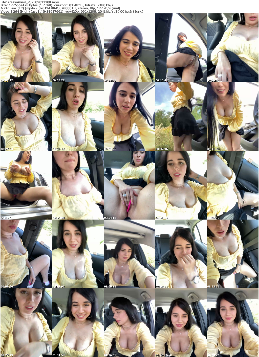 Preview thumb from crazyanna9 on 2023-09-03 @ bongacams