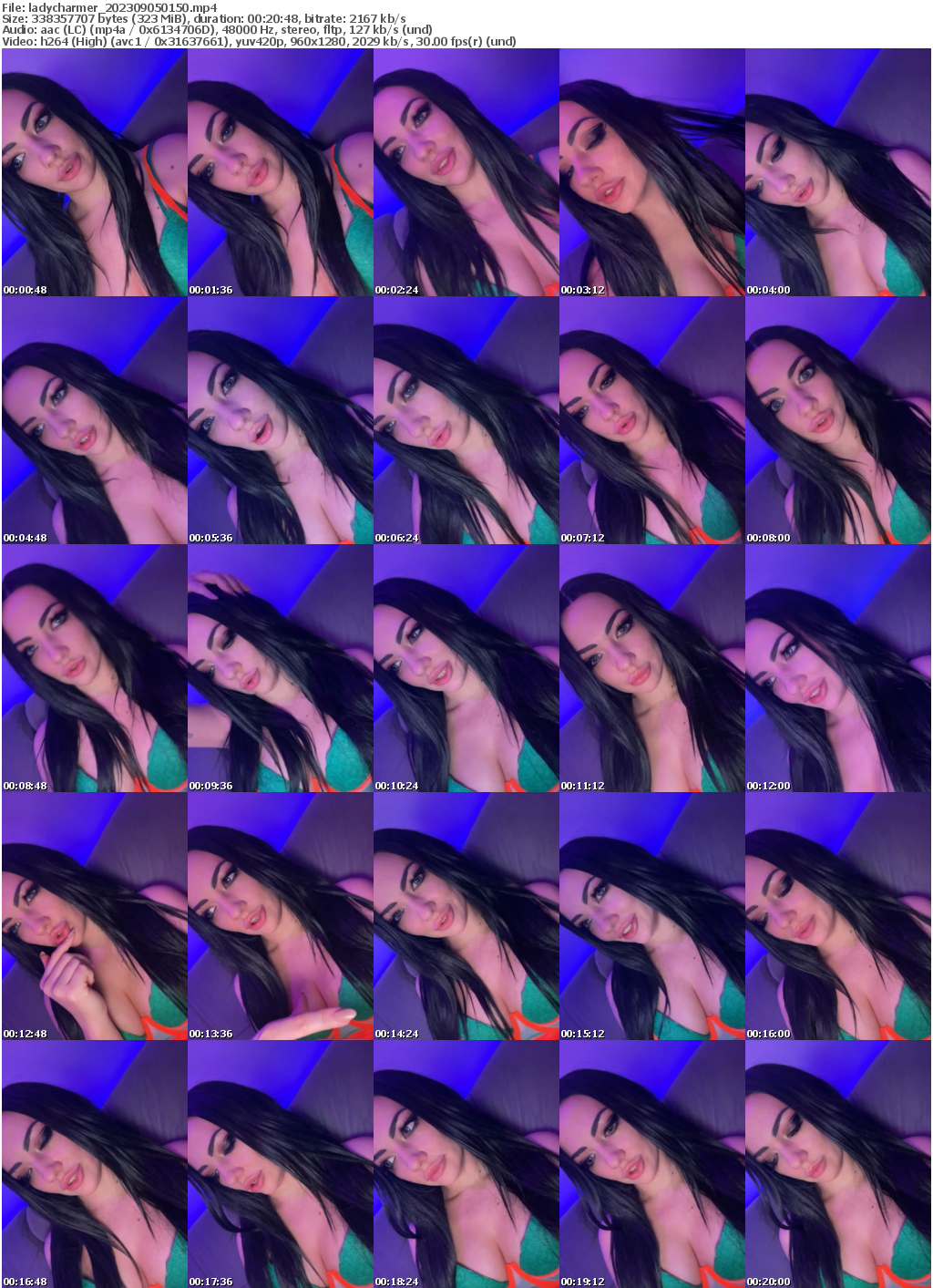 Preview thumb from ladycharmer on 2023-09-05 @ bongacams