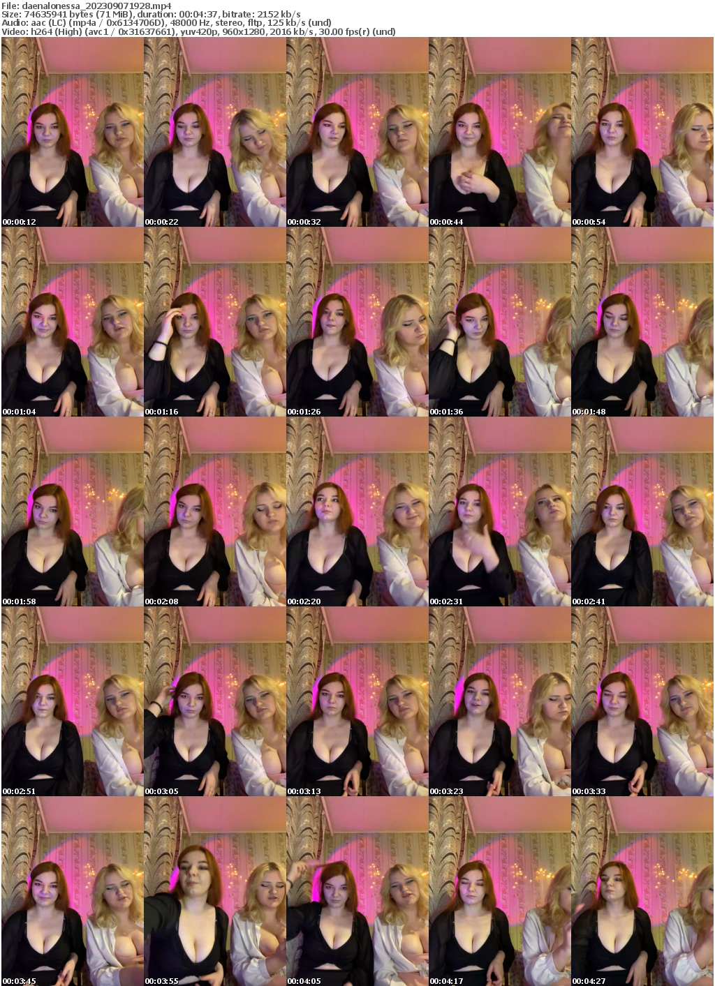 Preview thumb from daenalonessa on 2023-09-07 @ bongacams