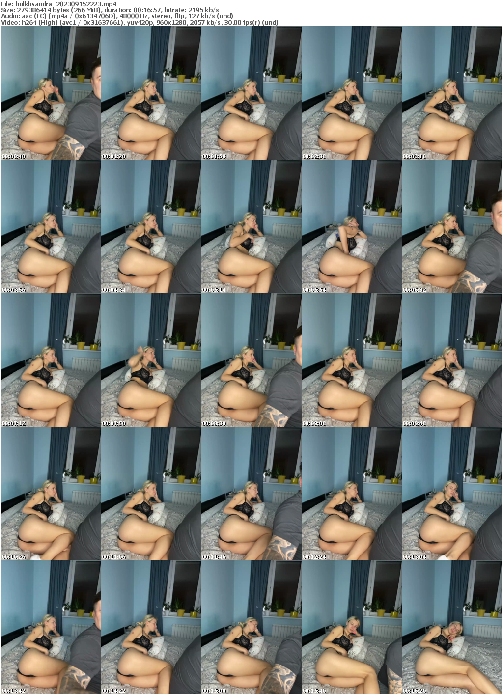 Preview thumb from hulklisandra on 2023-09-15 @ bongacams