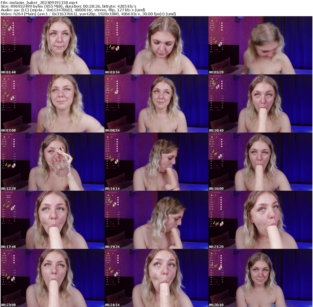Preview thumb from melanie_baker on 2023-09-19 @ bongacams