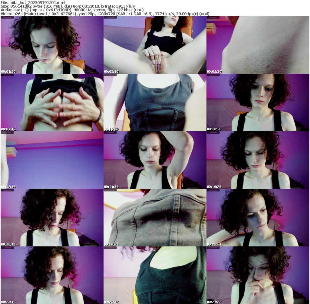 Preview thumb from mila_hot on 2023-09-19 @ bongacams