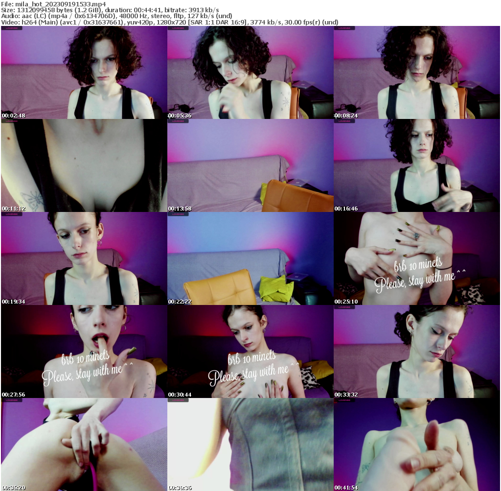 Preview thumb from mila_hot on 2023-09-19 @ bongacams