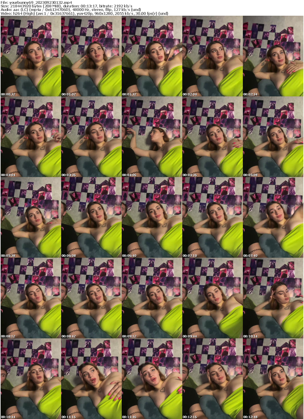 Preview thumb from yourbunny69 on 2023-09-23 @ bongacams