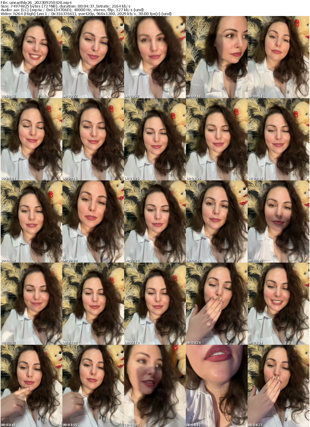 Preview thumb from unearthly26 on 2023-09-25 @ bongacams