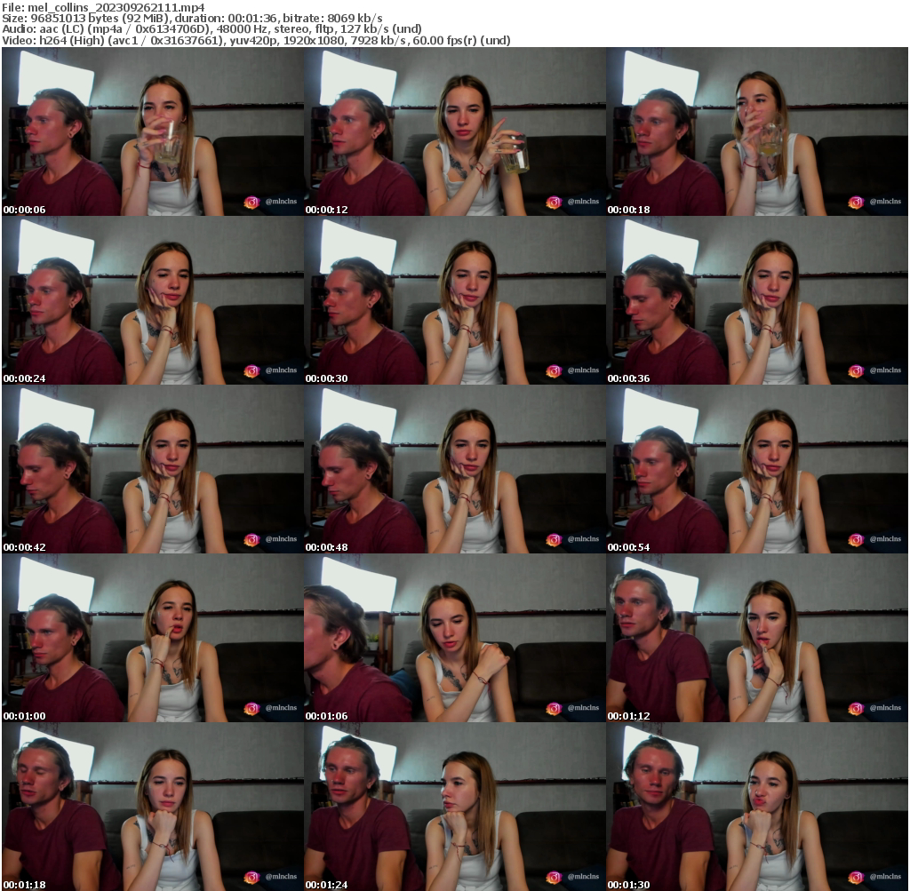 Preview thumb from mel_collins on 2023-09-26 @ bongacams