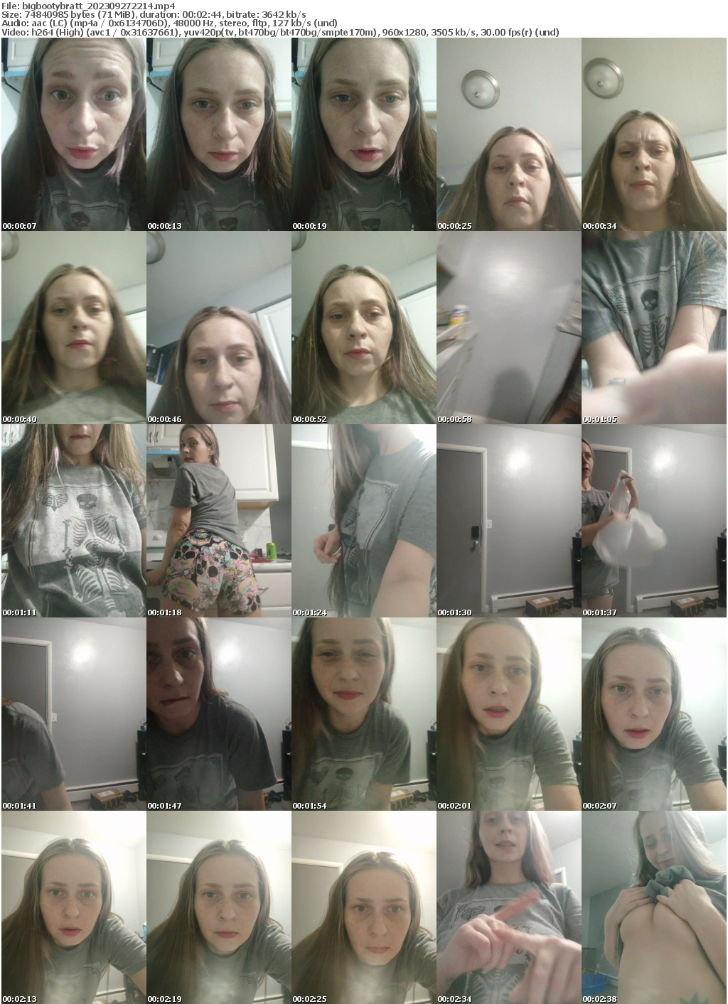 Preview thumb from bigbootybratt on 2023-09-27 @ bongacams