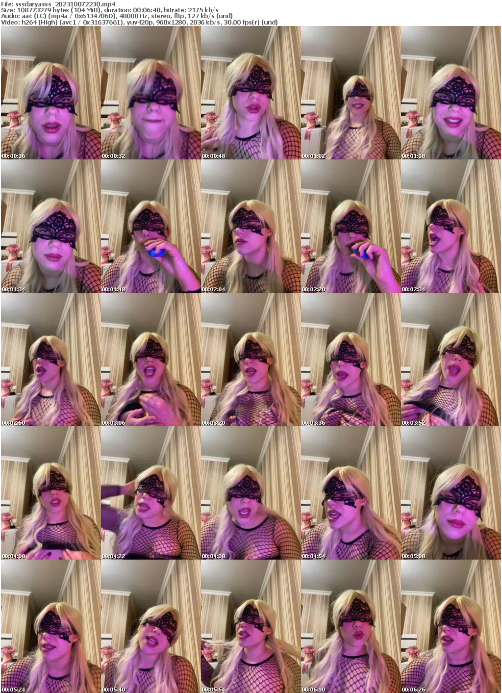 Preview thumb from sssdaryasss on 2023-10-07 @ bongacams