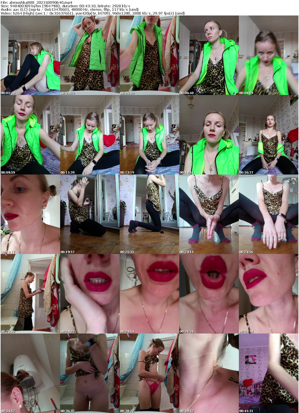 Preview thumb from alenushka888 on 2023-10-09 @ bongacams
