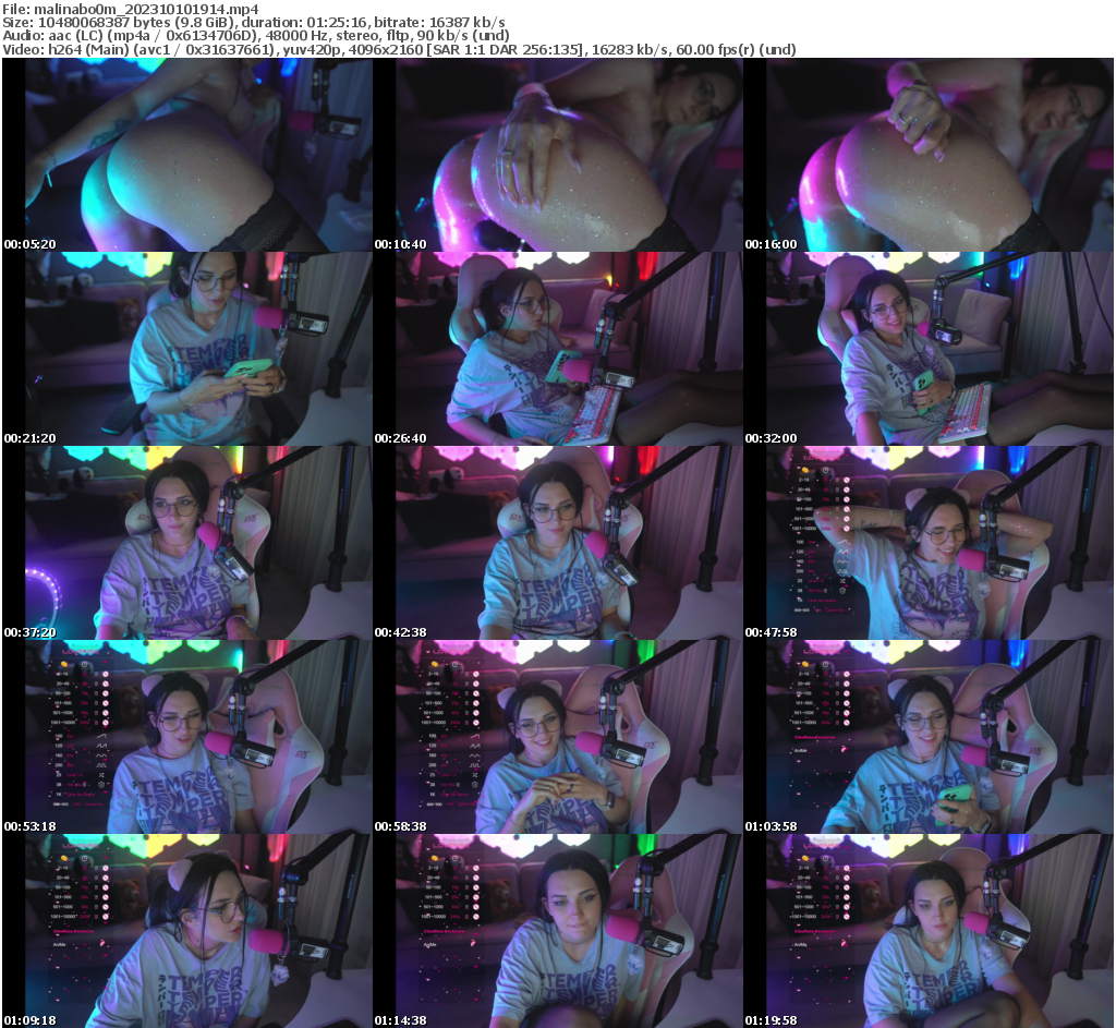 Preview thumb from malinabo0m on 2023-10-10 @ bongacams