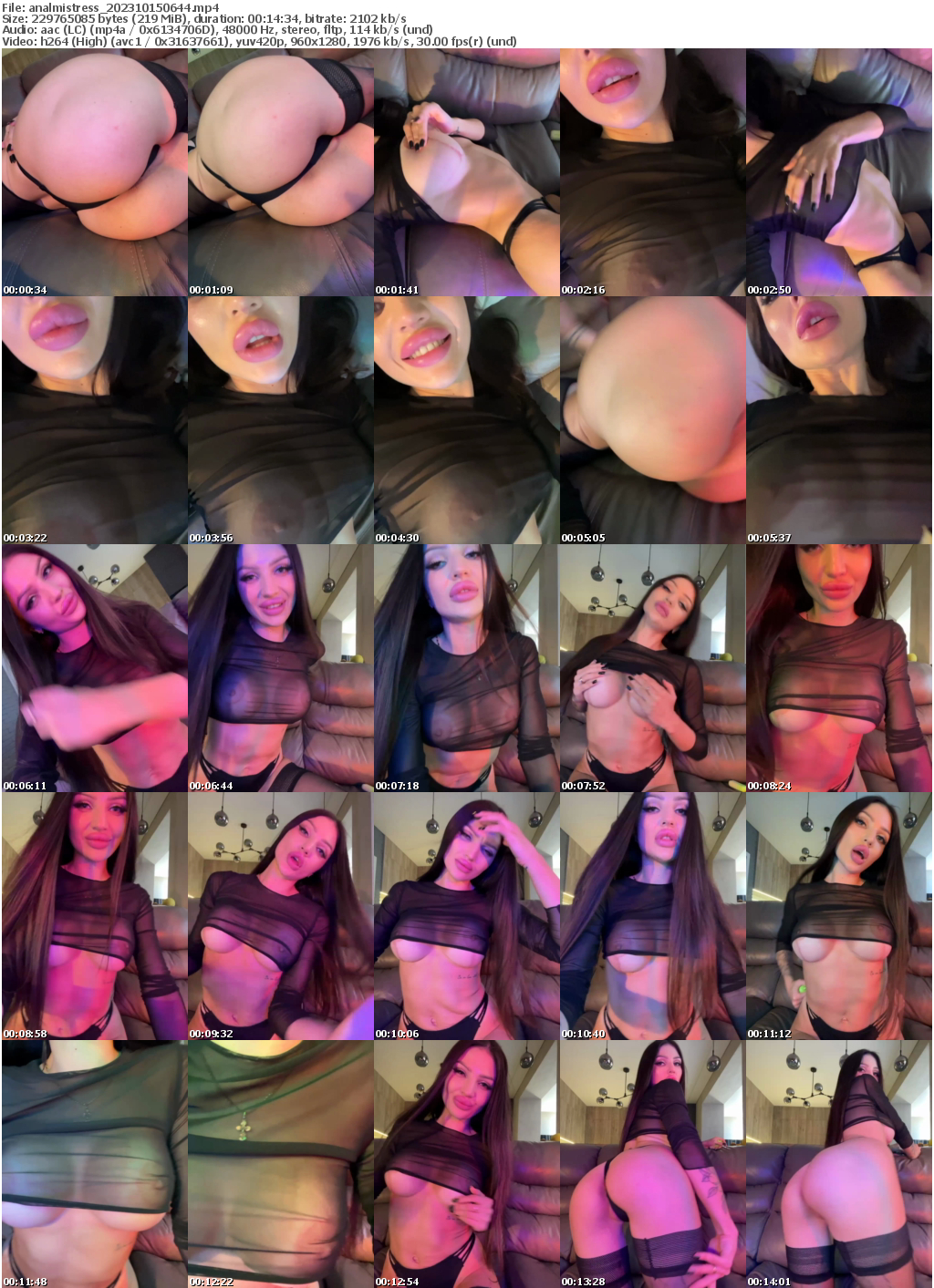 Preview thumb from analmistress on 2023-10-15 @ bongacams